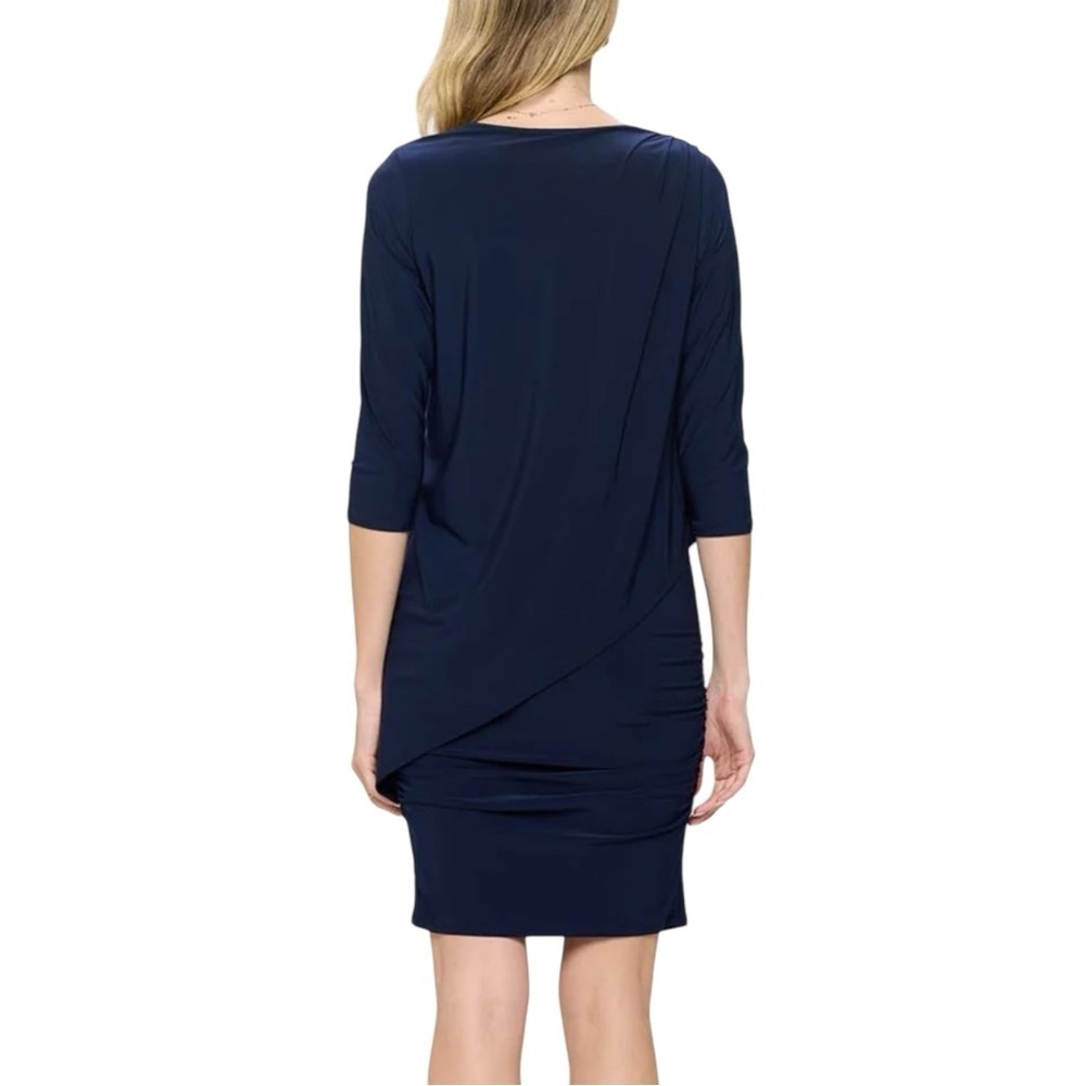 Last Tango 3/4 Sleeve Versatile Tunic Dress - Picture 2 of 8